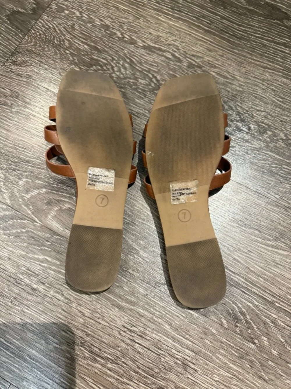 Universal Thread Women's Edna Slide Sandals Size 7 Cognac - Picture 2 of 3